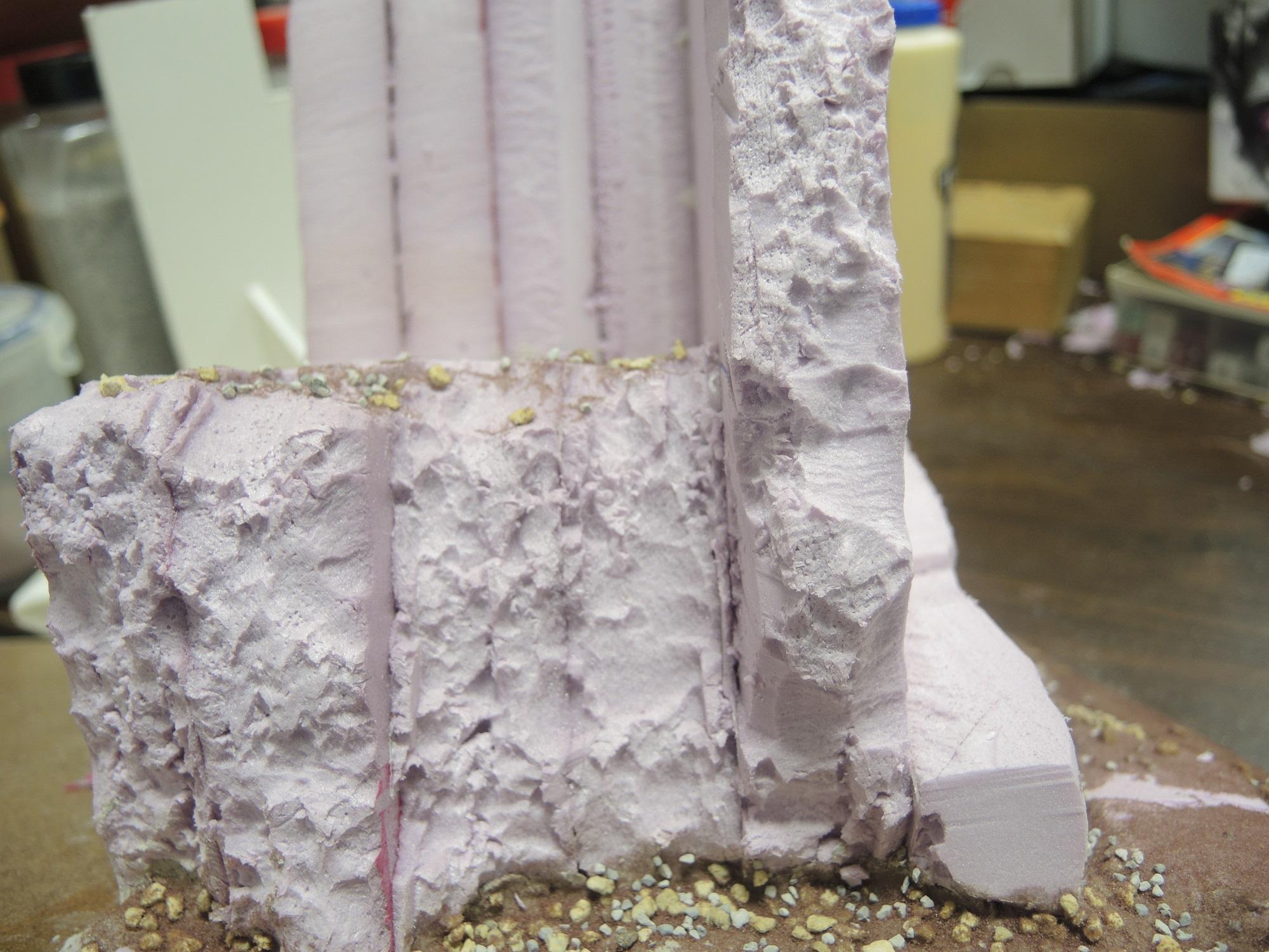 Commission, Hot Glue, Hotglue, Mesa, Pink, Styrofoam, Terrain, Tutorial